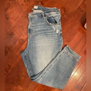 Abercrombie & Fitch curve love super skinny ankle high rise jeans